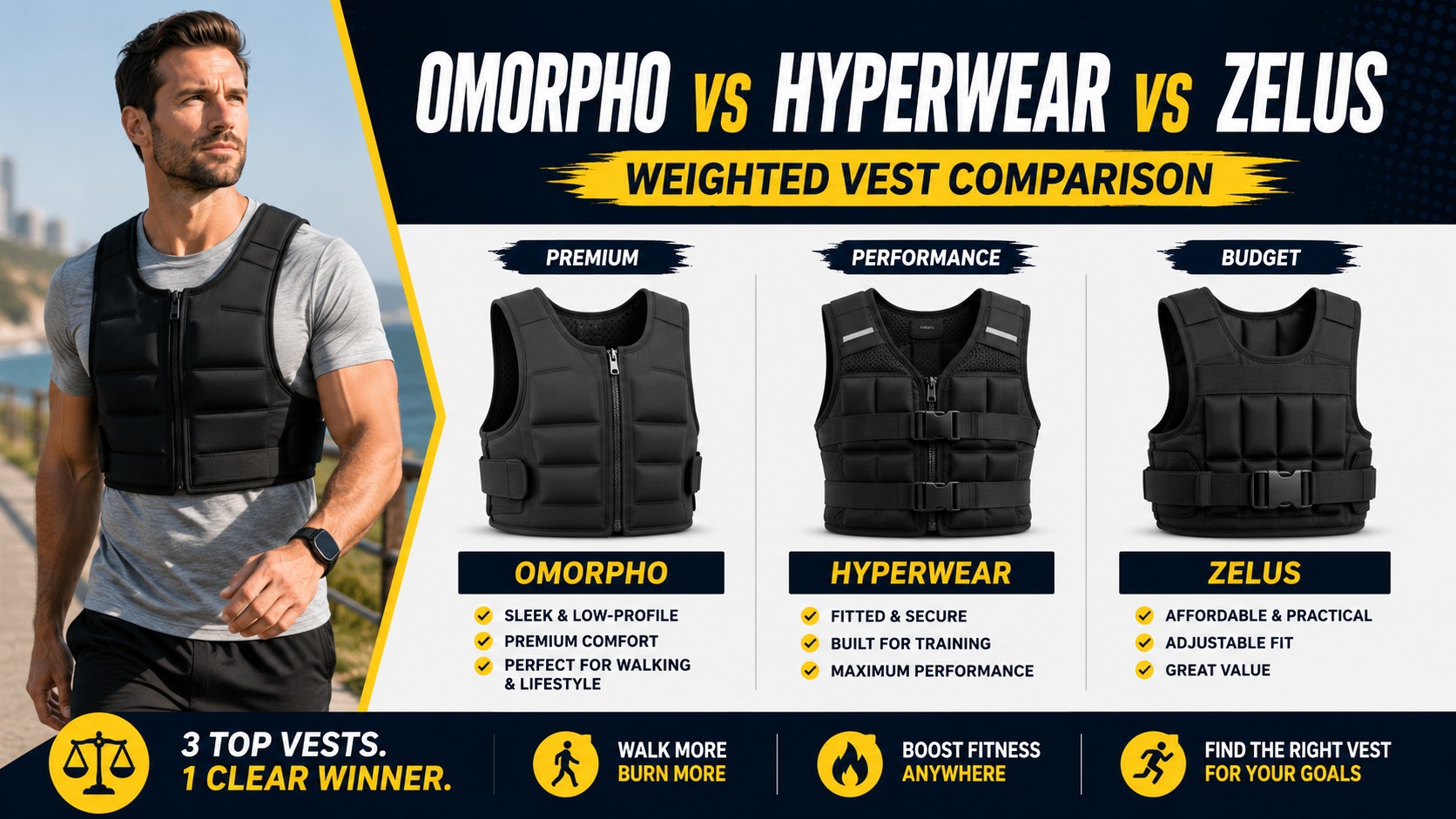 Omorpho vs Hyperwear vs Zelus Weighted Vest